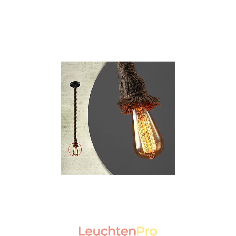 1 Licht DIY Kunst Hanfseil Licht Kreative Hanfseil Droplight