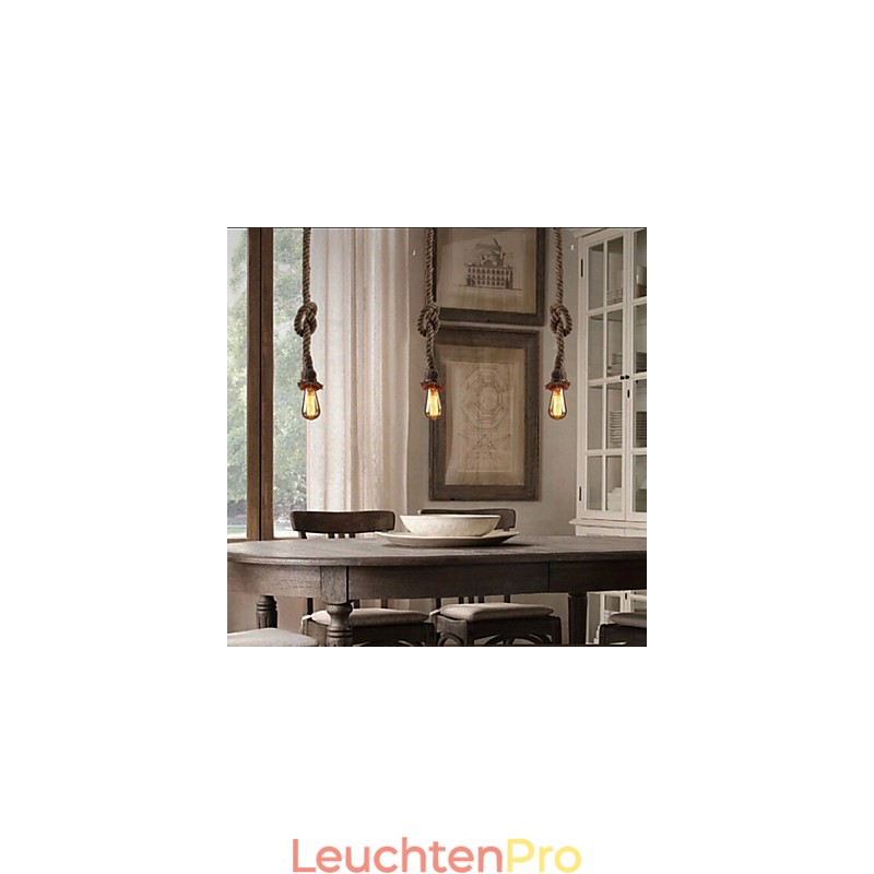 1 Licht DIY Kunst Hanfseil Licht Kreative Hanfseil Droplight