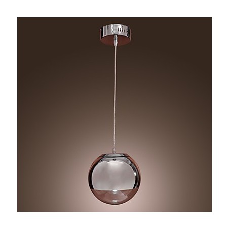 Moderne Pendelleuchte im Globe-Mini-Stil aus verchromtem Metall Moderne Pendelleuchte im Globe-Mini-Stil aus verchromtem Metall