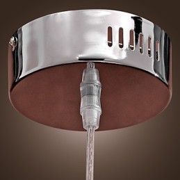 Moderne Pendelleuchte im Globe-Mini-Stil aus verchromtem Metall