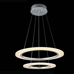 Moderne Pendelleuchte Deckenleuchte Kronleuchter Lampenfassungen mit 2 Ringen