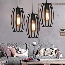 Creative Loft Wiederherstellung alter Wege Single Head Schmiedeeisen Kronleuchter Lampe