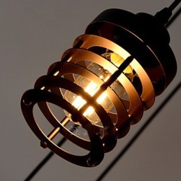 Vintage Edison Mehrere Ajustable DIY Decke Lampe Licht Anhänger Beleuchtung Kronleuchter Moderne Chic Industrielle Esszimmer