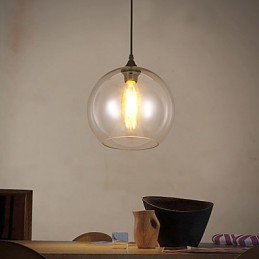 Kreative nordische vertraglich ländliche Glaskugel Single Head DropLight