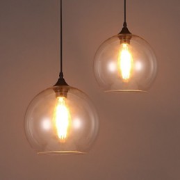 Kreative nordische vertraglich ländliche Glaskugel Single Head DropLight