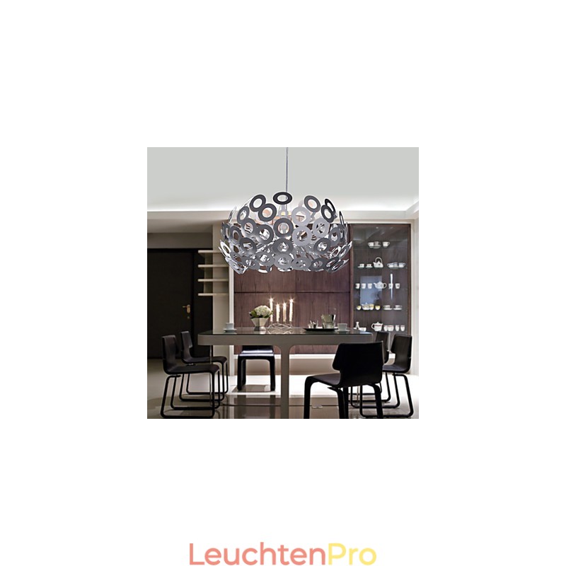 Moderne Pendelleuchte mit kreisförmigem Lampenschirm