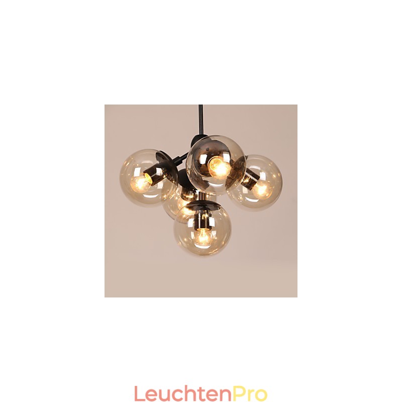 Kronleuchter 5 Lichter Glas Ball Lichter Retro Im Freien Garage Metall