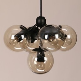 Kronleuchter 5 Lichter Glas Ball Lichter Retro Im Freien Garage Metall