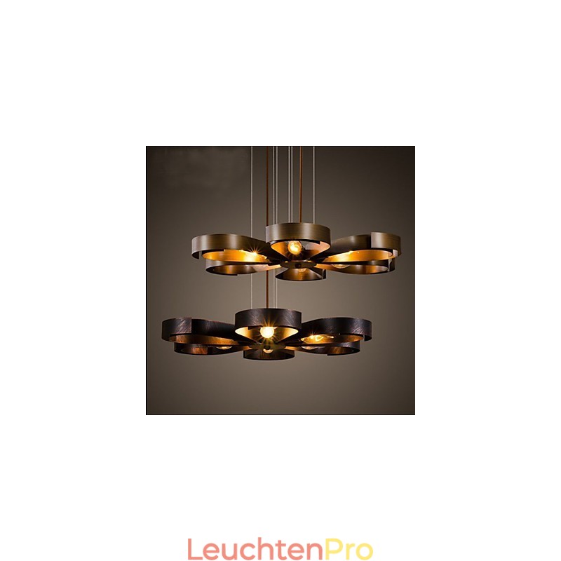 Amerikanische Country Iron Industrial Wind Flower Pendelleuchte