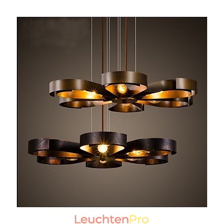 Amerikanische Country Iron Industrial Wind Flower Pendelleuchte