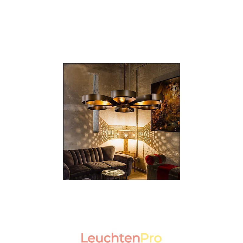 Amerikanische Country Iron Industrial Wind Flower Pendelleuchte