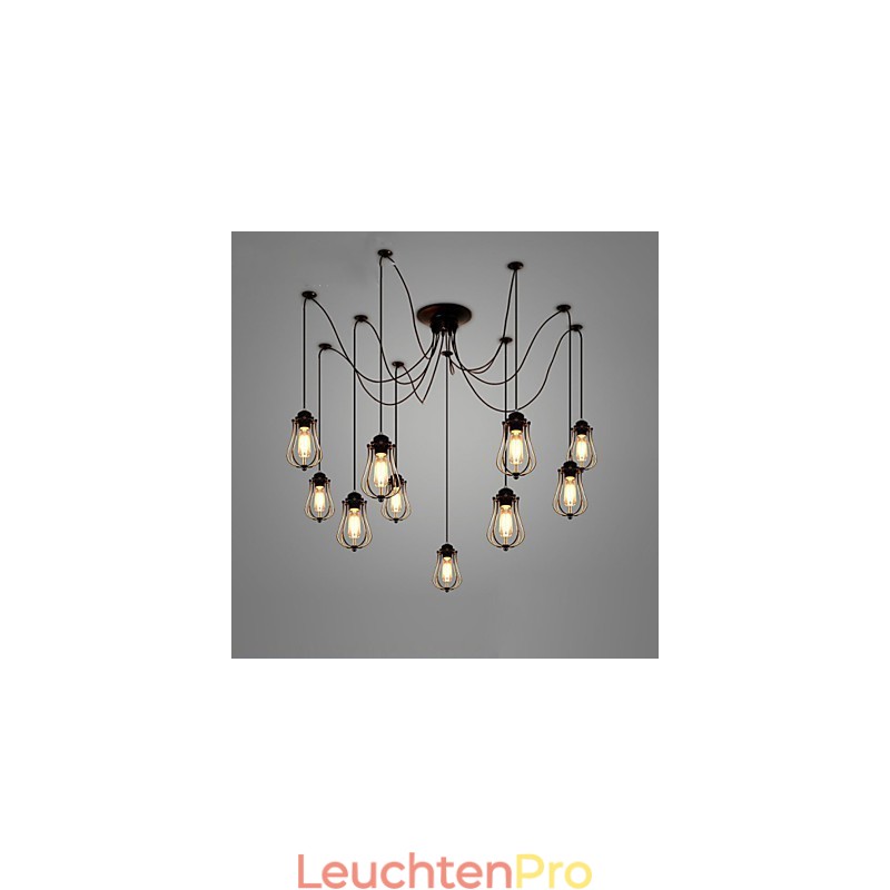 Vintage Edison Mehrere Ajustable DIY Decke Lampe Licht Anhänger Beleuchtung Kronleuchter Moderne Chic Industrielle Esszimmer