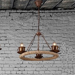 Keramikindustrie Wind Seil Kronleuchter RetroLron Kronleuchter Simple3