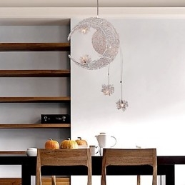 Moderne Pendelleuchte im zeitgenössischen Globe-Mini-Stil aus galvanisiertem Metall
