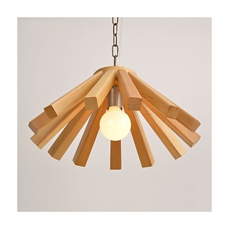 Retro Country Holz Bambus Pendelleuchte Retro Country Holz Bambus Pendelleuchte