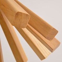 Retro Country Holz Bambus Pendelleuchte