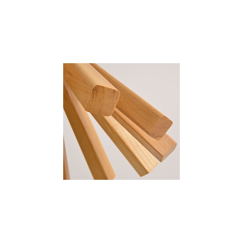 Retro Country Holz Bambus Pendelleuchte