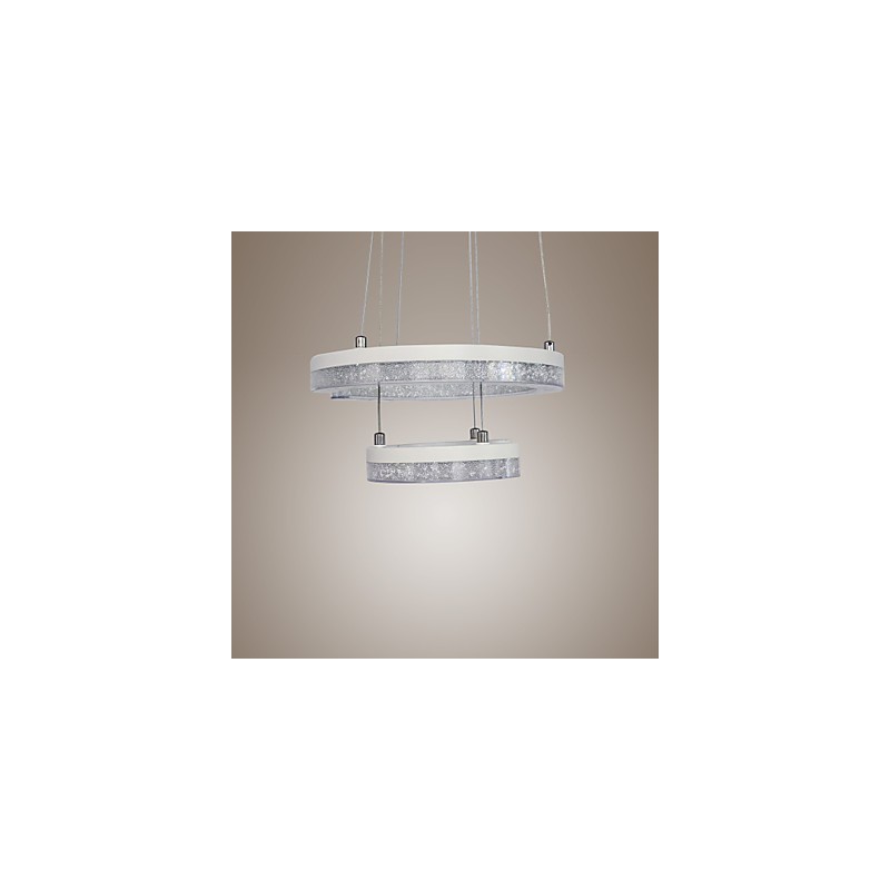 Kristall Pendelleuchte Der Buchstabe "C“ Form Moderne Lampe Zwei Ringe