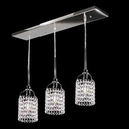 Kristall-Metall-Pendelleuchte