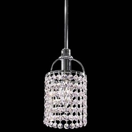 Kristall-Metall-Pendelleuchte