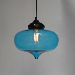Bubble Design Pendelleuchte 1 Licht mit transparentem Schirm