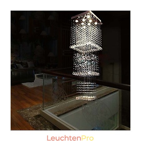 Deckenkristall-Pendelleuchten Beleuchtung 8 Lichter Moderne luxuriöse silberne Canpoy K9 Clear Crystal Fixtures Deckenkristall-Pendelleuchten Beleuchtung 8 Lichter Moderne luxuriöse silberne Canpoy K9 Clear Crystal Fixtures