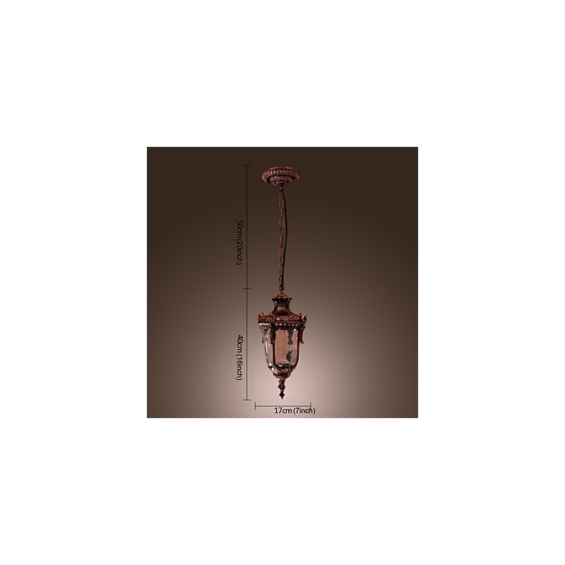 Antik inspirierte Pendelleuchte mit 1 Licht