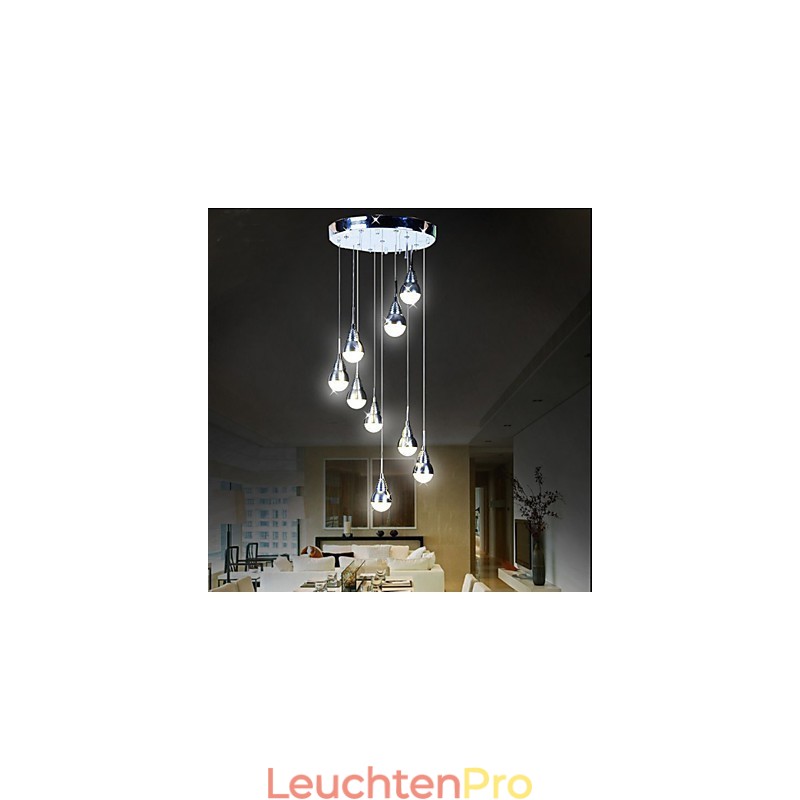 Lampen und Laternen Treppenstufen-Deckenleuchte mit 9 Köpfen