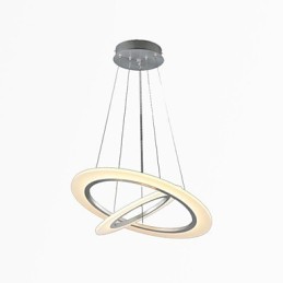 Acryl Pendelleuchte Deckenleuchter Kronleuchter Lampen Leuchten mit 2 Ringen