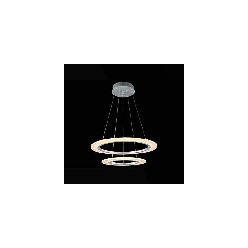 Acryl Pendelleuchte Deckenleuchter Kronleuchter Lampen Leuchten mit 2 Ringen