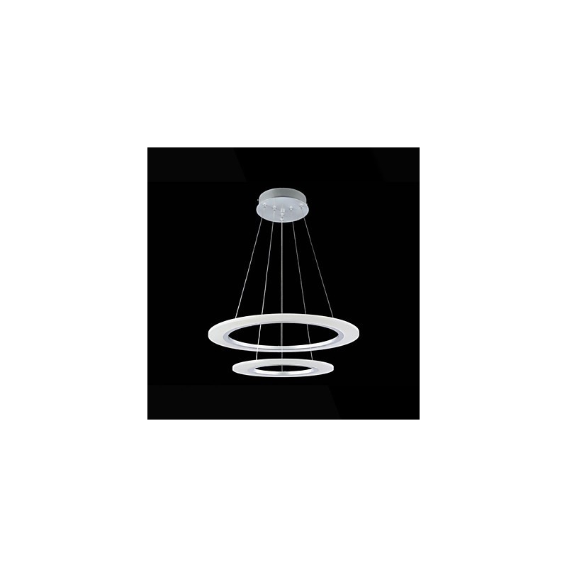Acryl Pendelleuchte Deckenleuchter Kronleuchter Lampen Leuchten mit 2 Ringen
