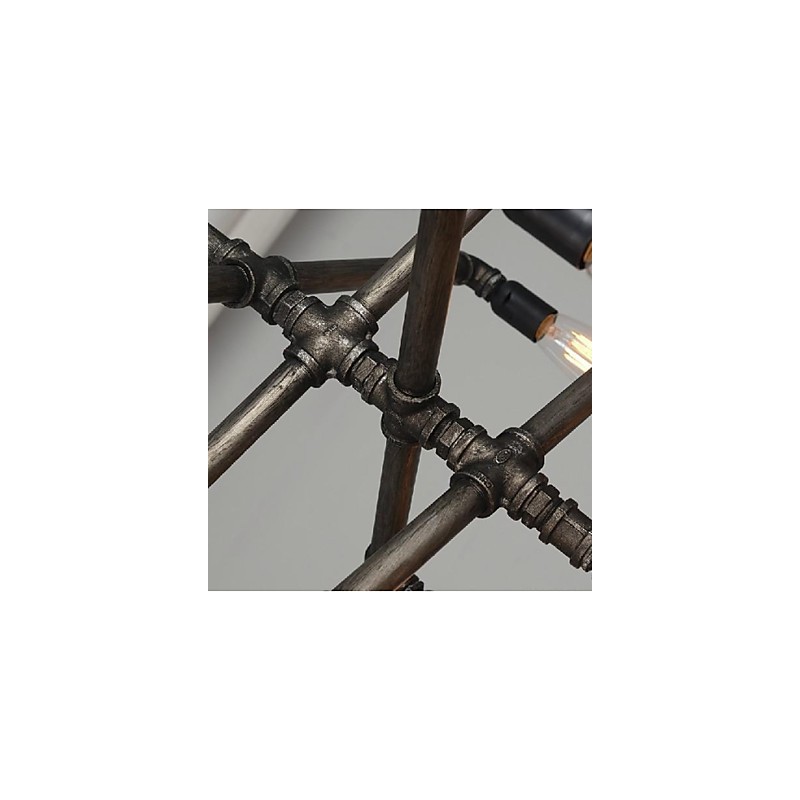 Traditionelle klassische Vintage Retro Laterne Country Malerei Metall Pendelleuchte