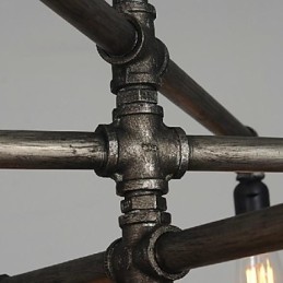 Traditionelle klassische Vintage Retro Laterne Country Malerei Metall Pendelleuchte