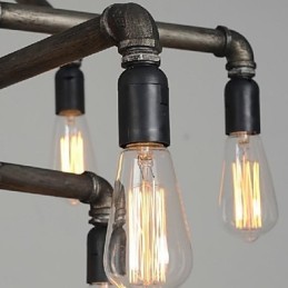 Traditionelle klassische Vintage Retro Laterne Country Malerei Metall Pendelleuchte