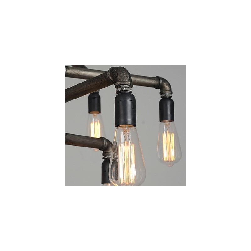 Traditionelle klassische Vintage Retro Laterne Country Malerei Metall Pendelleuchte