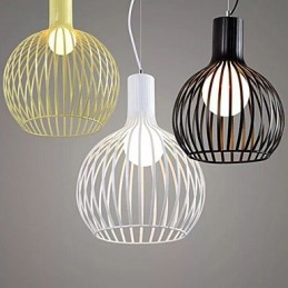 Amerikanischen Retro Vertraglich Schmiedeeisen Vogelkäfig Kronleuchter Lampe Licht