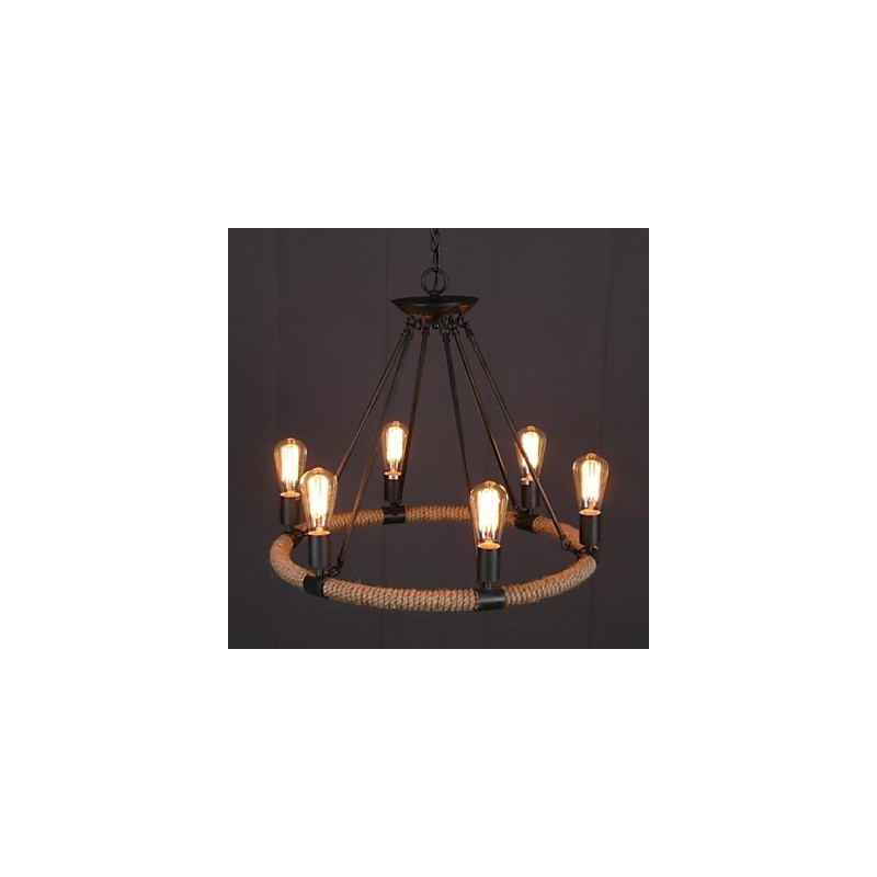 Pendelleuchte aus bemaltem Metall im Landhausstil im Mini-Stil