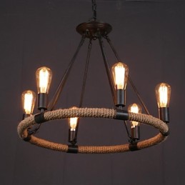 Pendelleuchte aus bemaltem Metall im Landhausstil im Mini-Stil