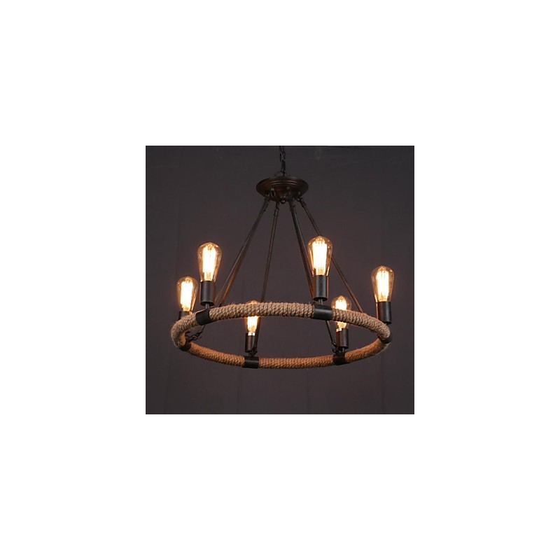 Pendelleuchte aus bemaltem Metall im Landhausstil im Mini-Stil