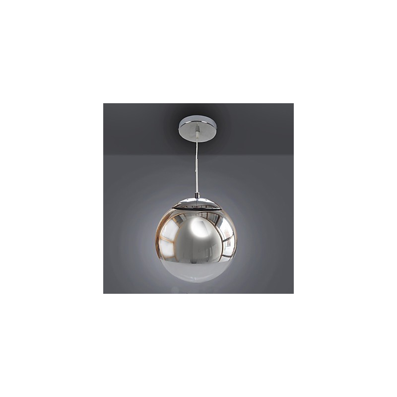 Moderne zeitgenössische galvanisierte Pendelleuchte im Globe-Mini-Stil