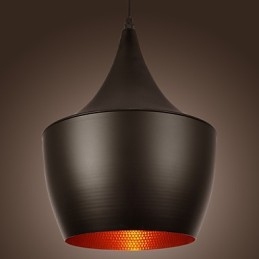 Moderne Pendelleuchte im Retro-Mini-Stil mit Gemälden