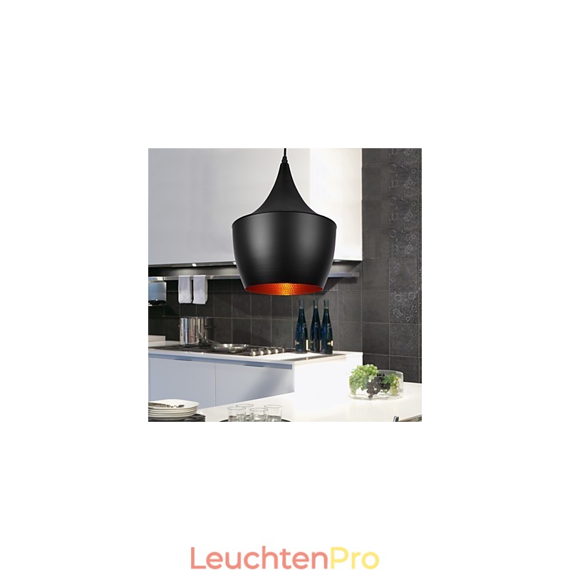 Moderne Pendelleuchte im Retro-Mini-Stil mit Gemälden
