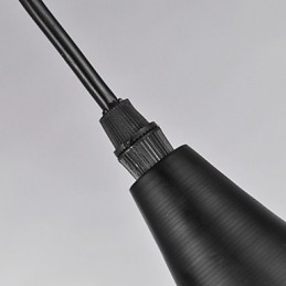 Moderne Pendelleuchte im Retro-Mini-Stil mit Gemälden