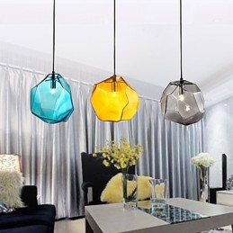 Pendelleuchte 3-flammig im italienischen Stil, transparente Galvanisierung