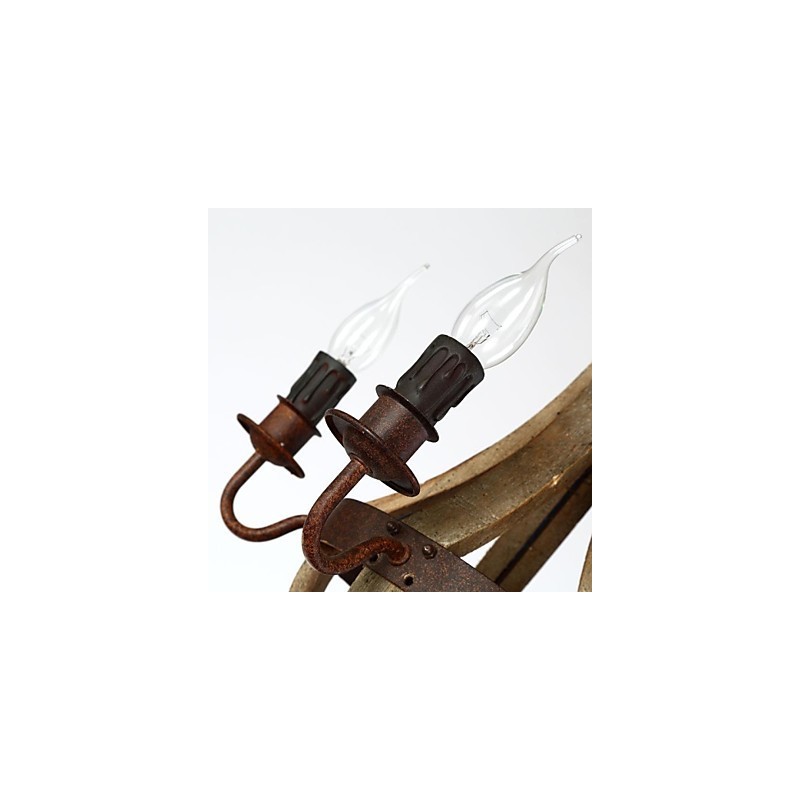 Vintage Mini-Stil Malerei Holz Bambus Kronleuchter