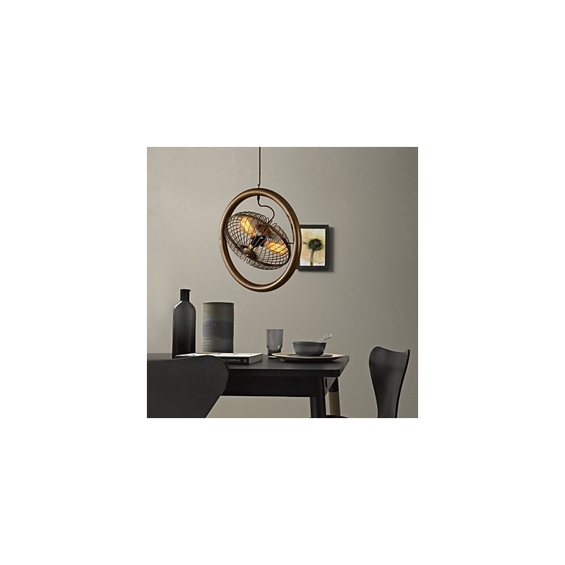 Retro Klassische Metall Decke Fan Lichter Einfache Anhänger Lampen Cafe Anhänger Lampe