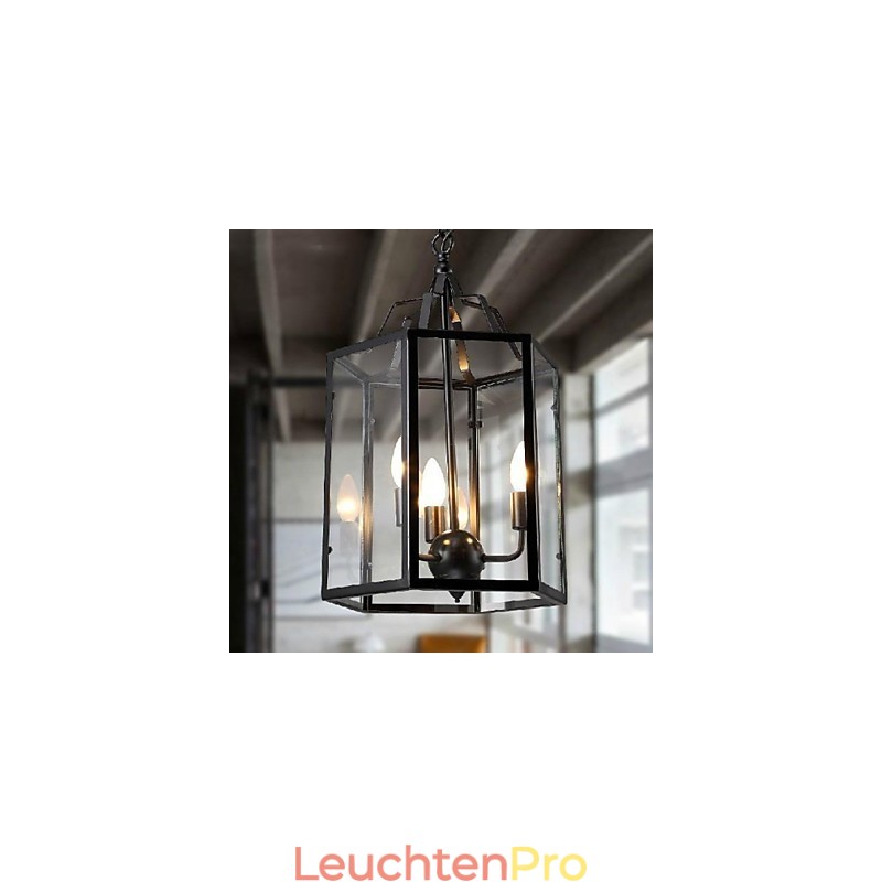 Traditionelle Klassische Vintage Retro Laterne Land Mini Stil Malerei Metall Anhänger Licht Esszimmer