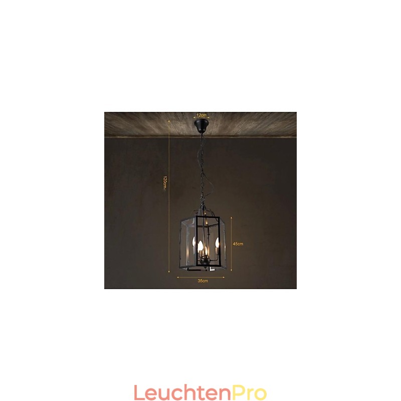 Traditionelle Klassische Vintage Retro Laterne Land Mini Stil Malerei Metall Anhänger Licht Esszimmer