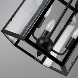 Traditionelle Klassische Vintage Retro Laterne Land Mini Stil Malerei Metall Anhänger Licht Esszimmer