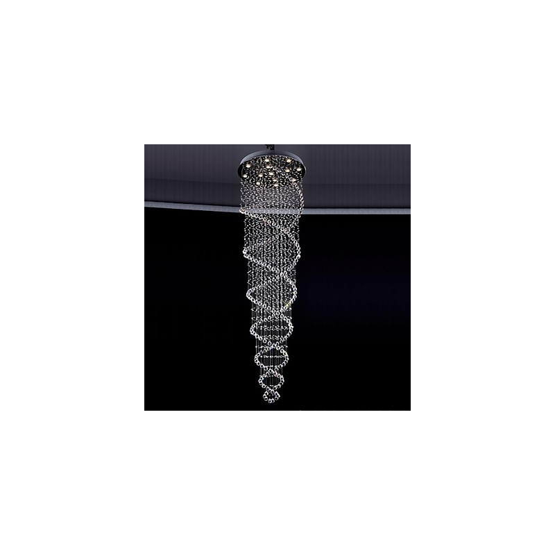 Moderne zeitgenössische traditionelle klassische rustikale Lodge Vintage Country Island Kristall galvanisierte Metall Pendelleuchte